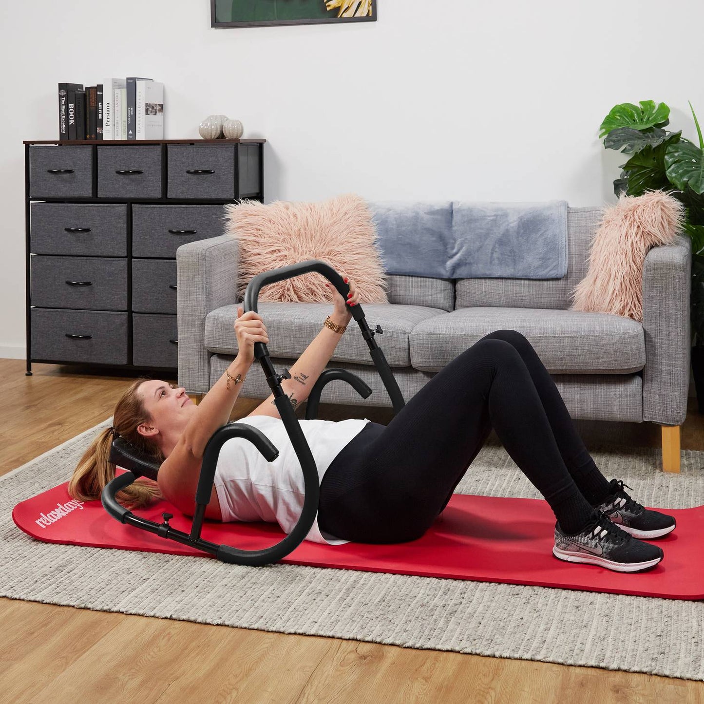 Ab Trainer with Neck Support – Home Workout Equipment