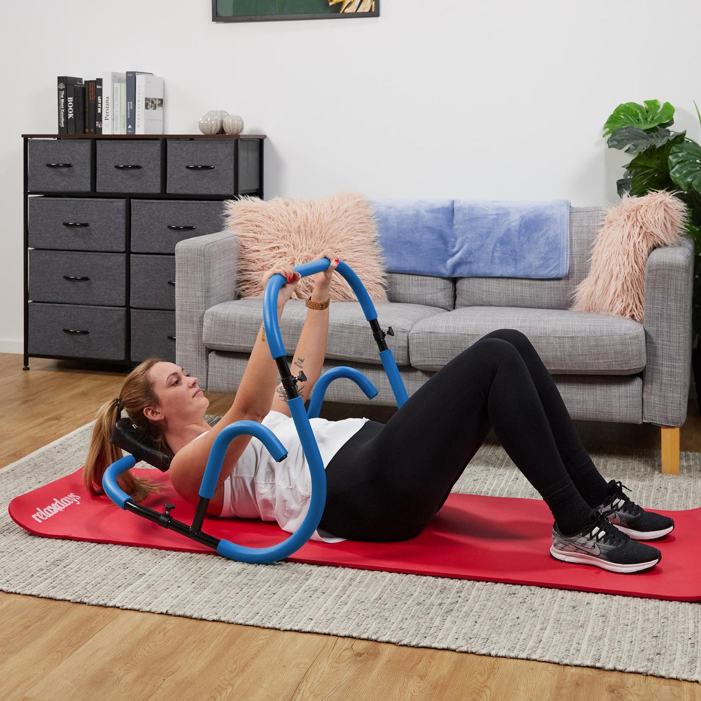 Ab Trainer with Neck Support – Home Workout Equipment