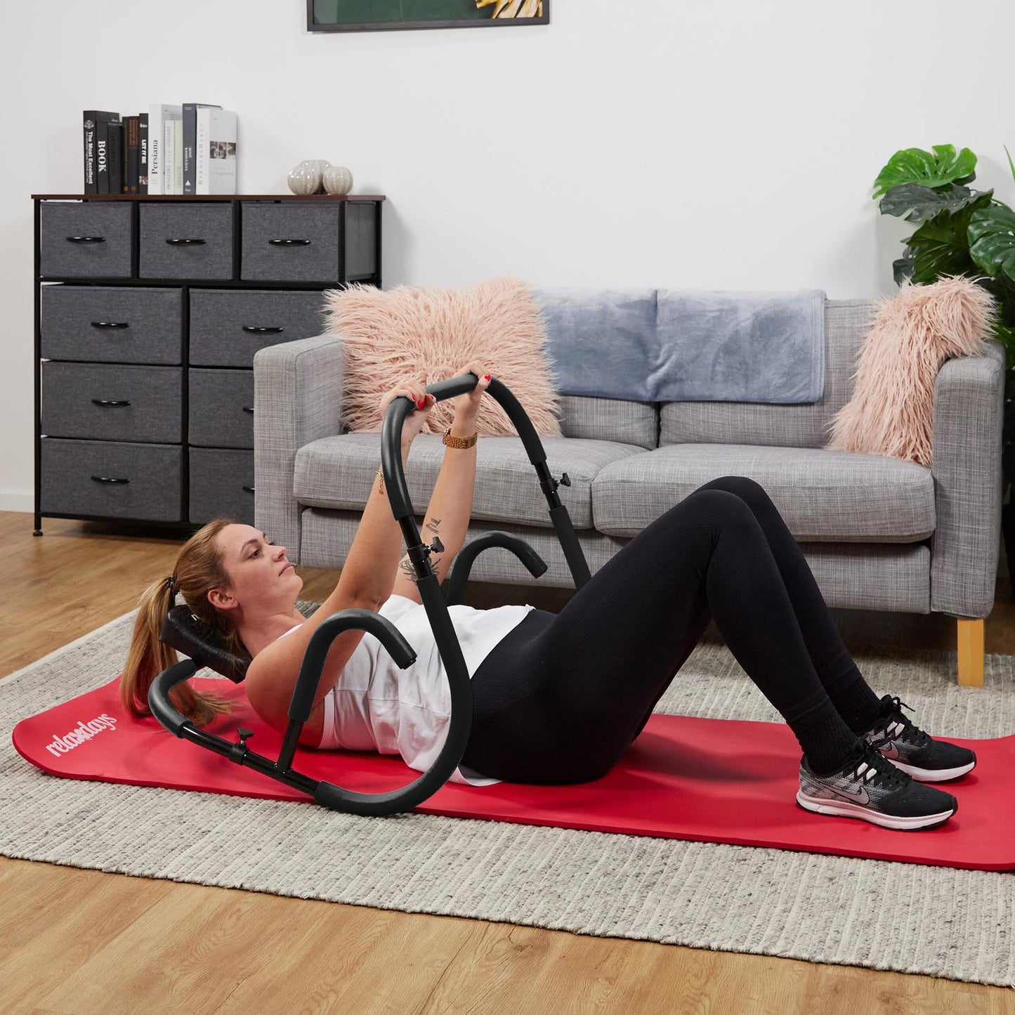 Ab Trainer with Neck Support – Home Workout Equipment