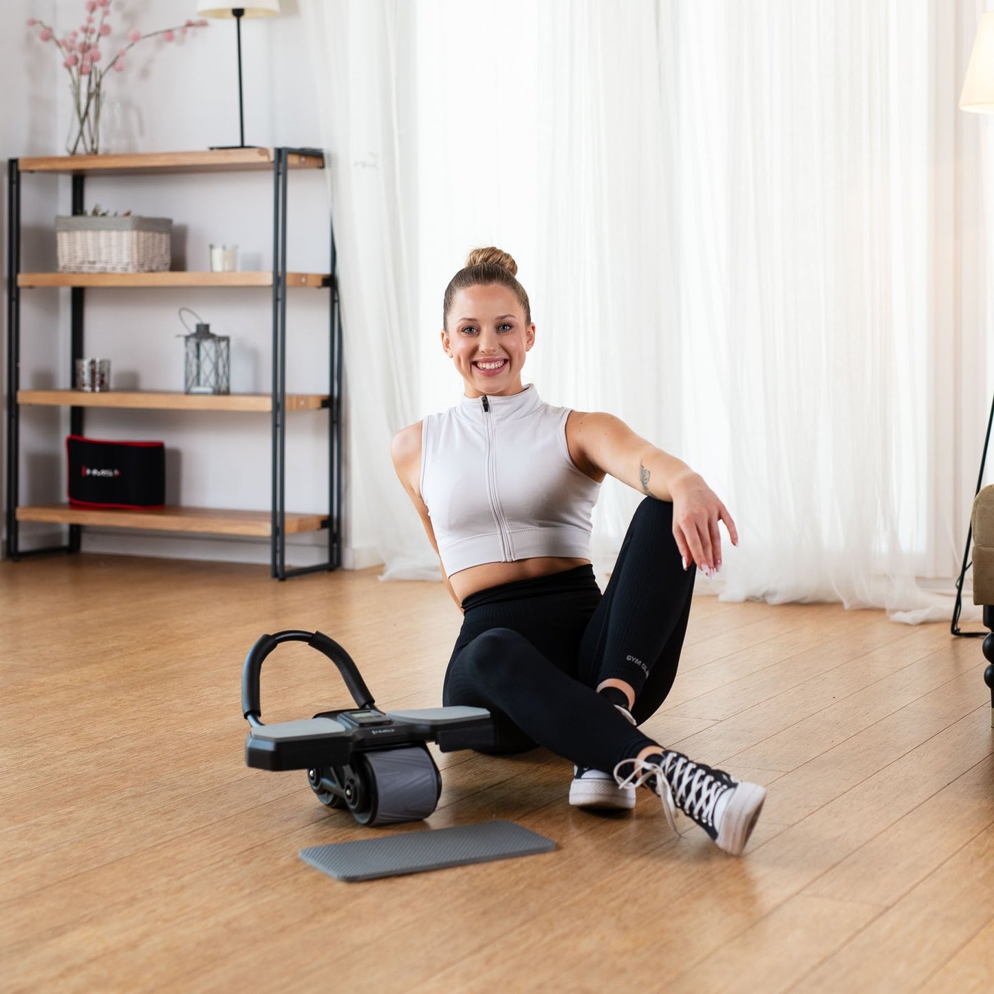Ab Wheel for Core Exercise, Black, KA10