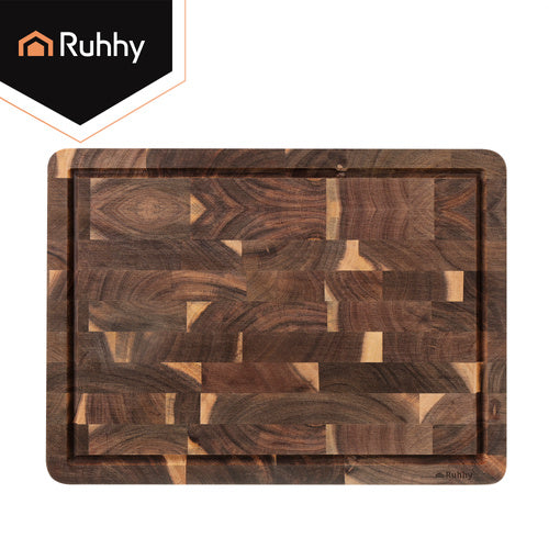 Acacia Wood Cutting Board 43x33x3cm – Thick and Durable