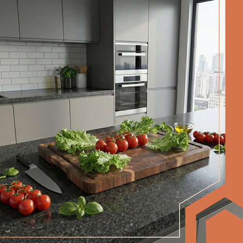 Acacia Wood Cutting Board 43x33x3cm – Thick and Durable