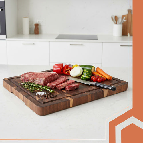 Acacia Wood Cutting Board 43x33x3cm – Thick and Durable