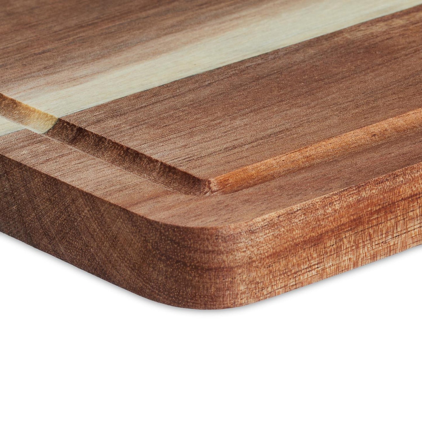 Acacia wood cutting board with handle