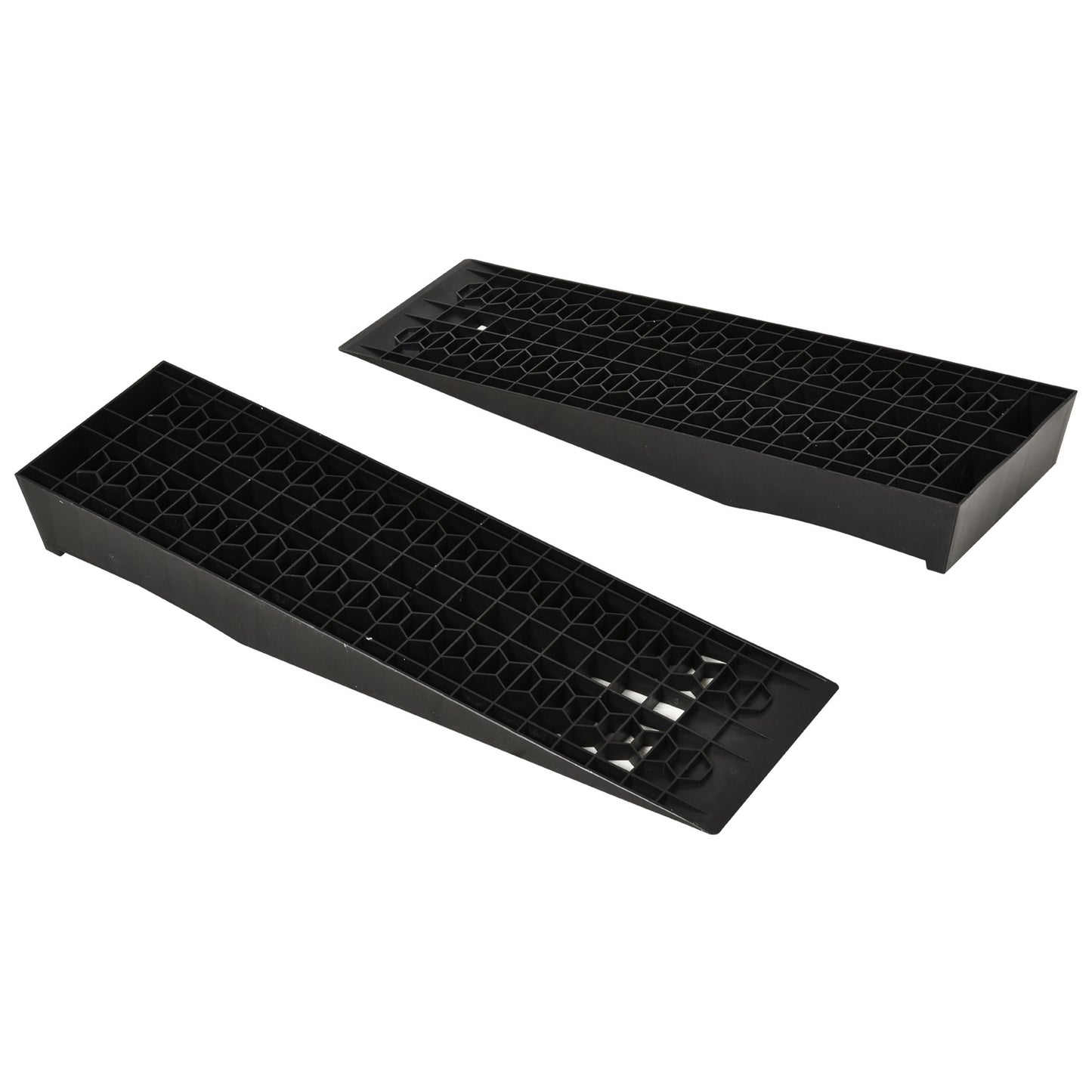 Rubber threshold ramp set, black, 70x20x8 cm, curb