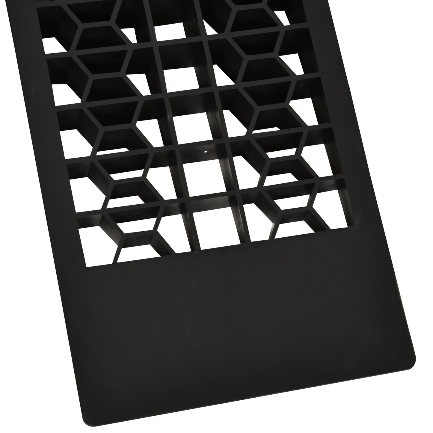 Rubber threshold ramp set, black, 70x20x8 cm, curb