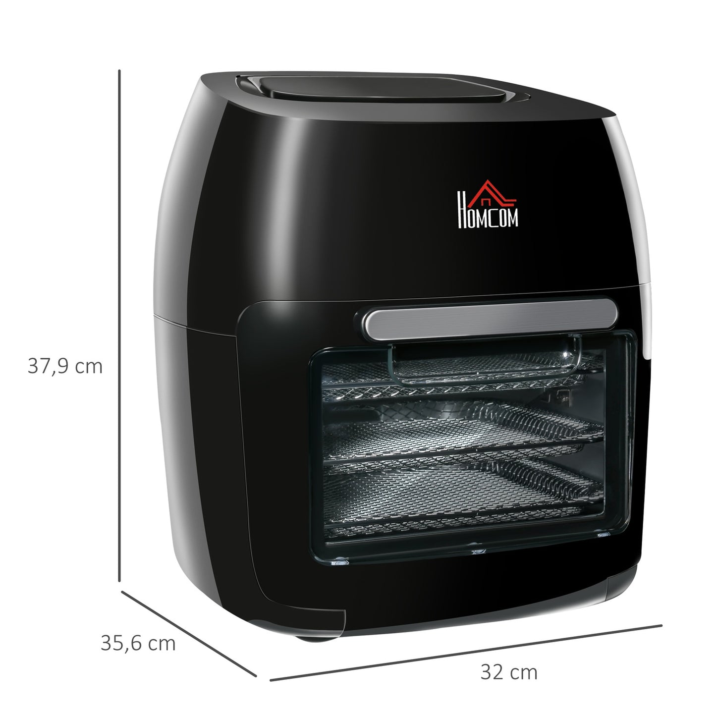 Air Fryer Oven, Dehydrator & Grill, Oil Free, Black