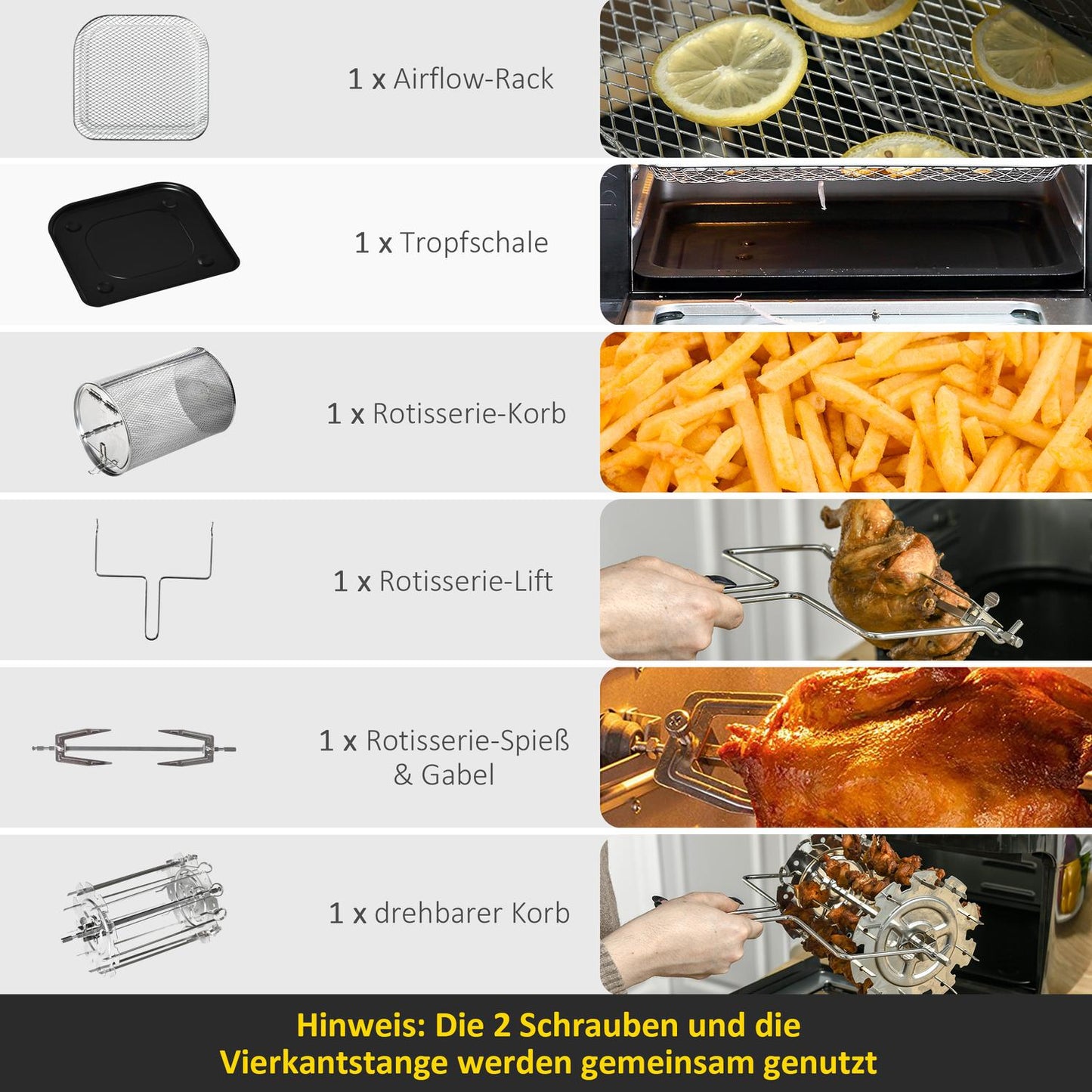 Air Fryer Oven, Dehydrator & Grill, Oil Free, Black