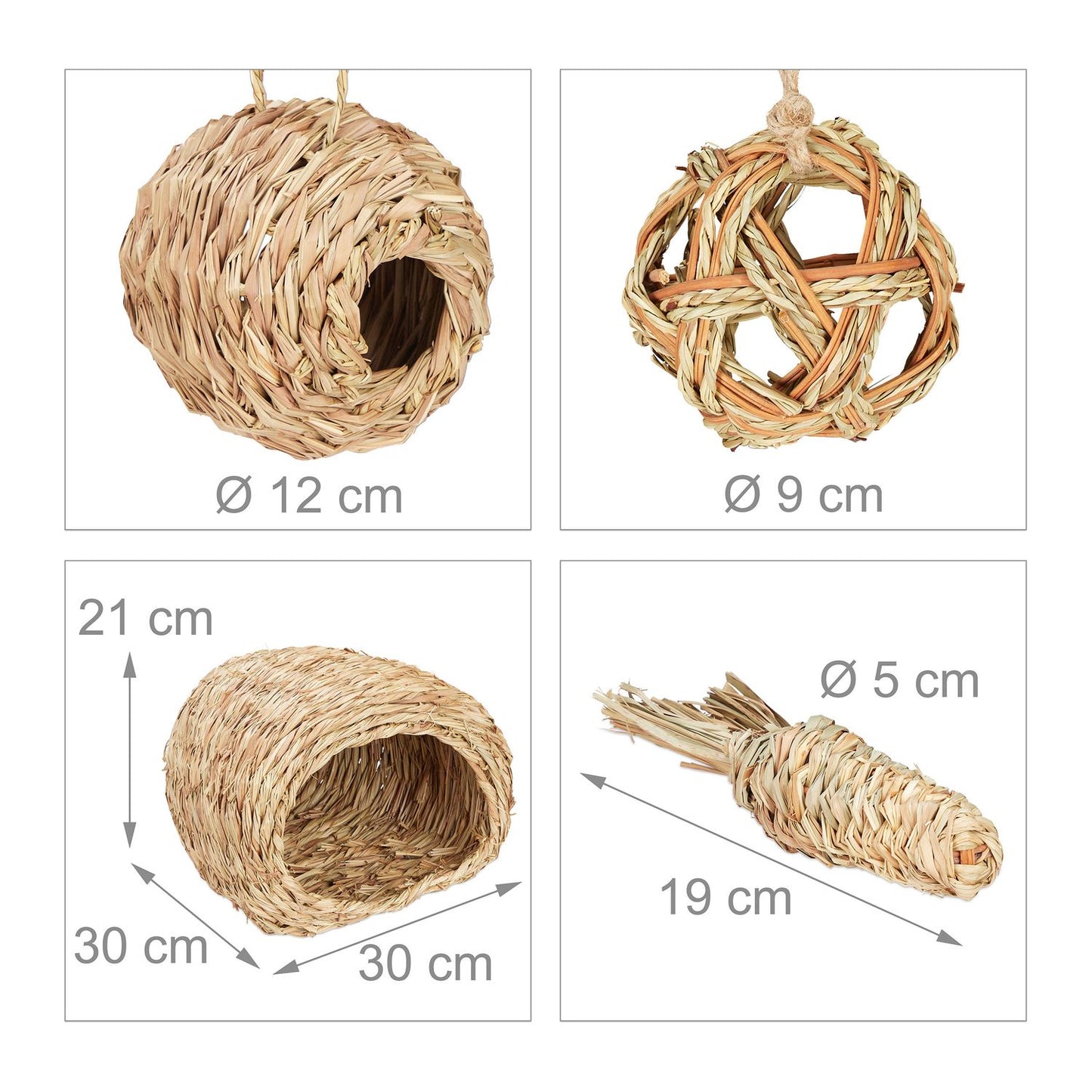 Accessory set for small animals 4 parts