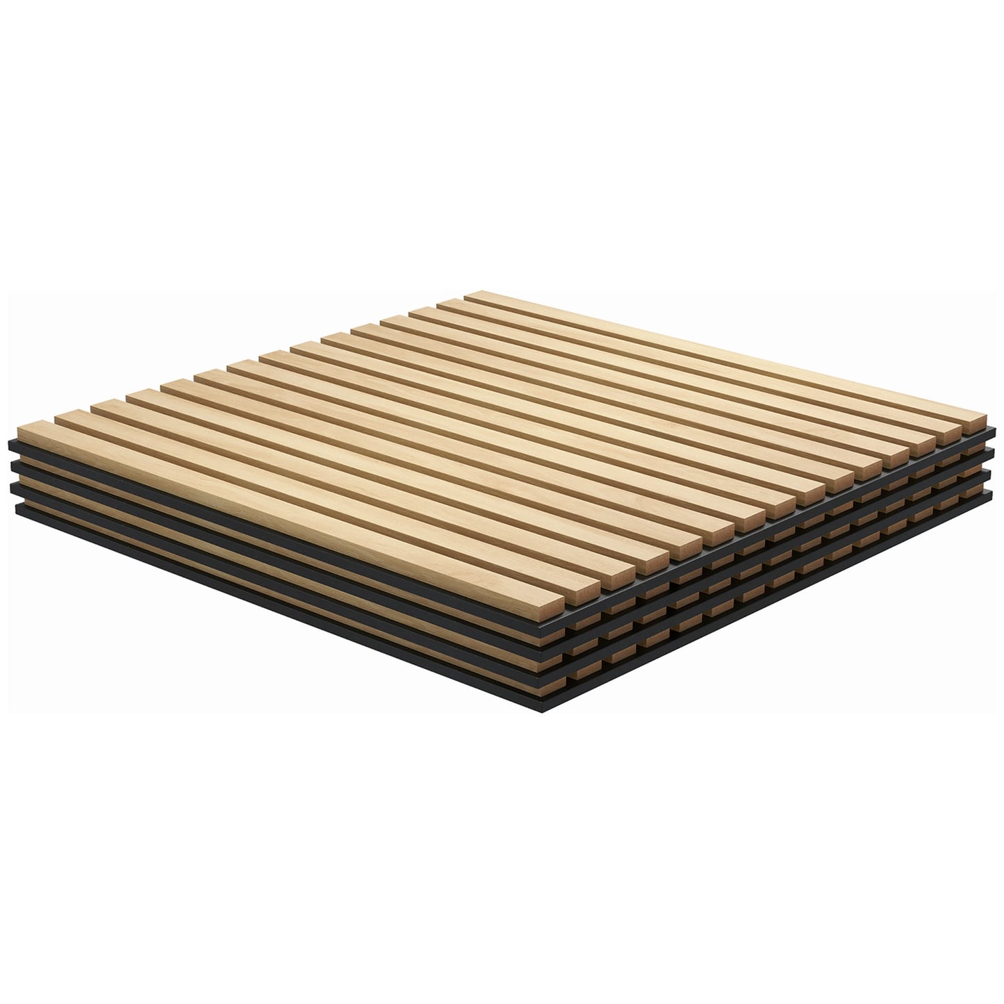 Acoustic wall panels in oak 3D - 4-pack, 60x60 cm
