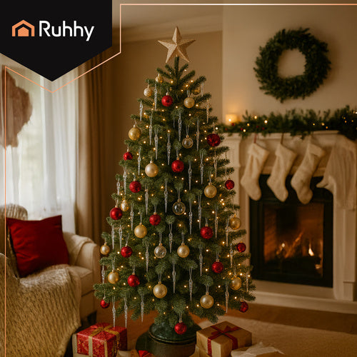 Acrylic Christmas Tree Icicles, 12 Pcs, 13 cm Long