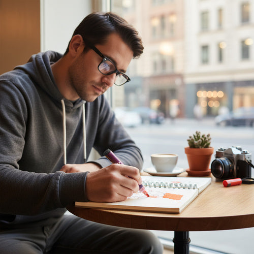 Acrylic Paint Markers Set, 12 Colors, Waterproof