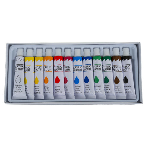 Acrylic Painting Set – 26 Pcs with Brushes, Canvases, Palette