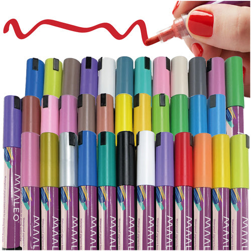 Acrylic markers - set of 36 Maaleo 25813