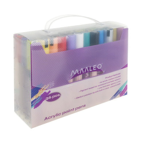 Acrylic markers - set of 36 Maaleo 25813