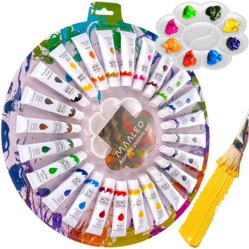 Acrylic paints 12ml - set of 24 Maaleo 24725