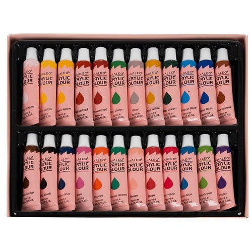 Acrylic paints 24 pcs. - 12 ml. Maaleo 20363