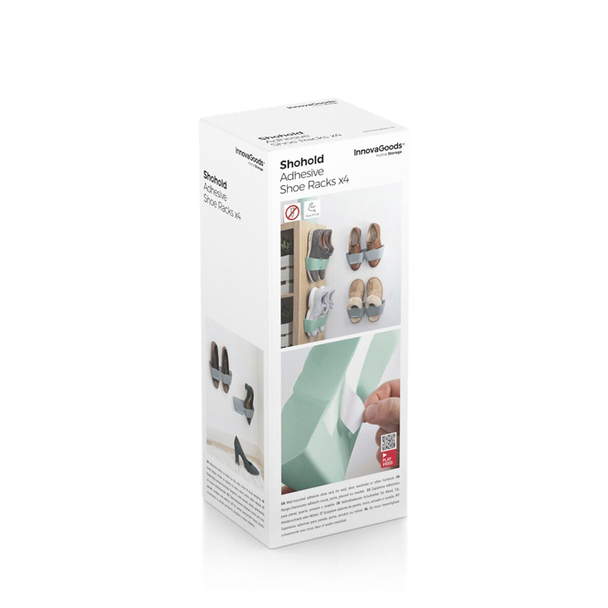 Adhesive Shoe Holders Shohold InnovaGoods Pack of 4 units