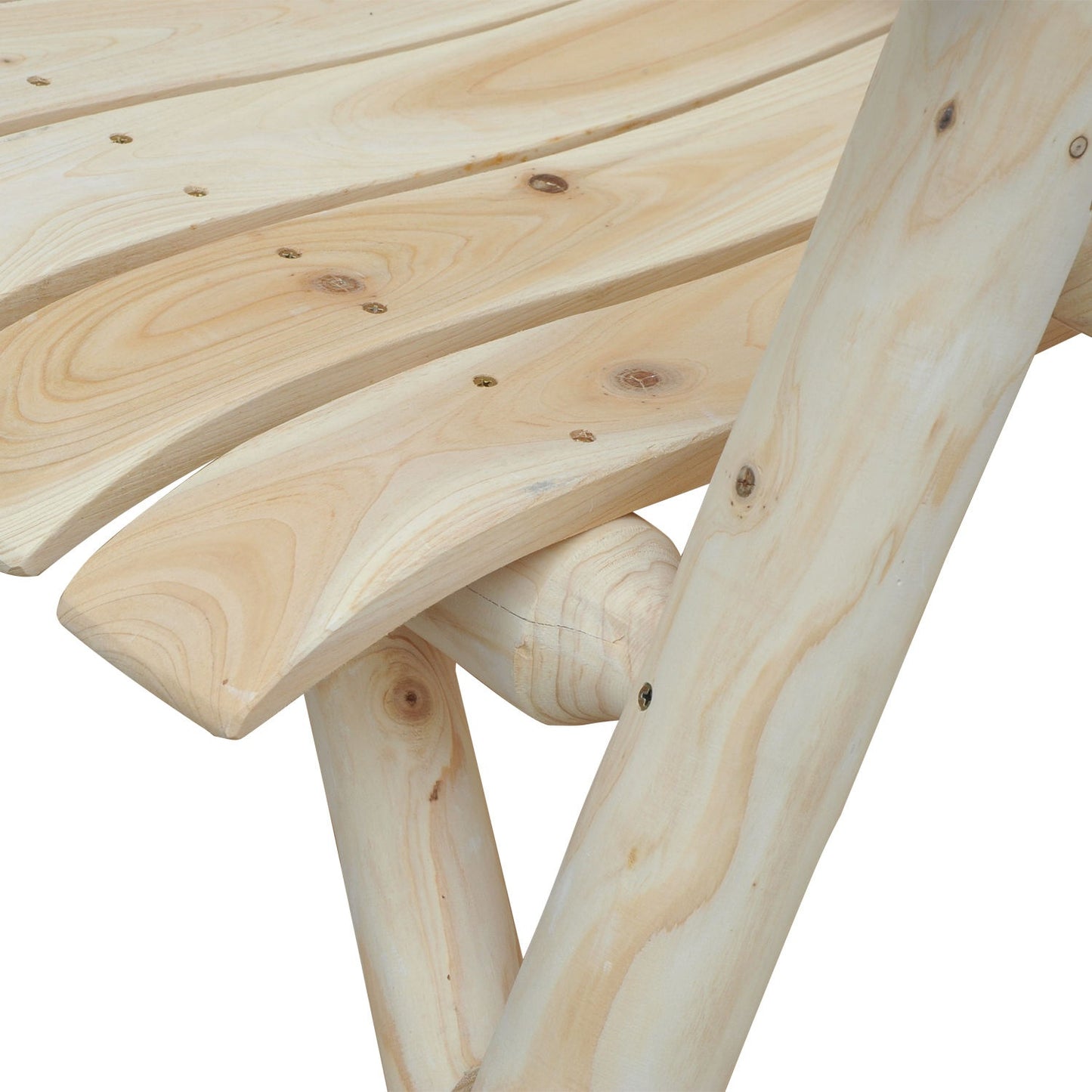 Adirondack Wooden Garden Chair - High Back Armrest, Spruce