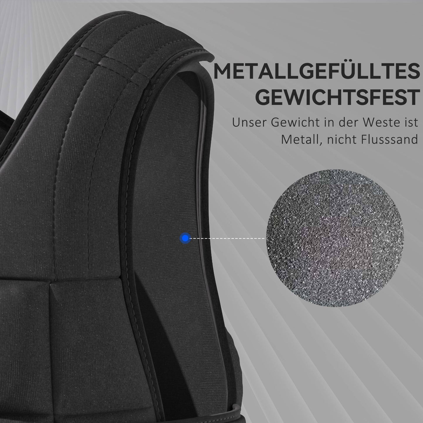 Adjustable 20 KG Weight Vest, Removable Weights, Black