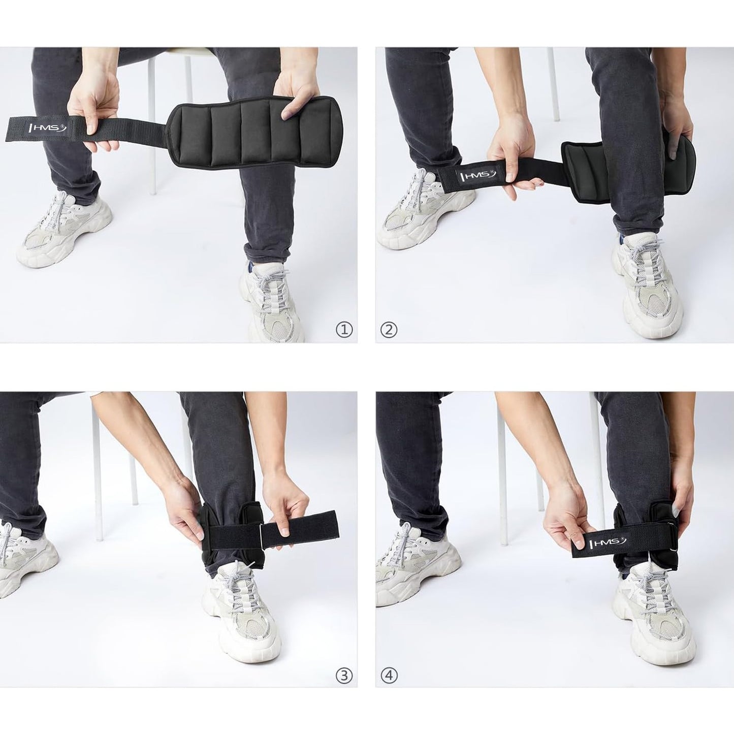 Adjustable Ankle & Wrist Weights, 2 x 1.5kg