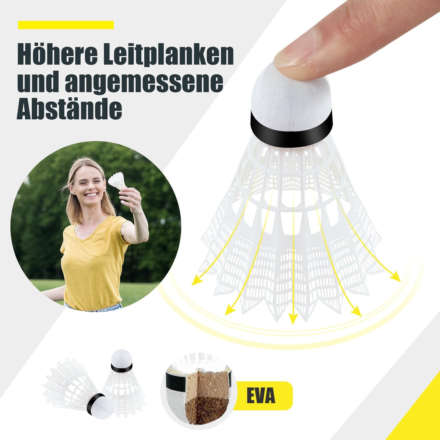 Adjustable Badminton Net Set with Stand and Carry Bag