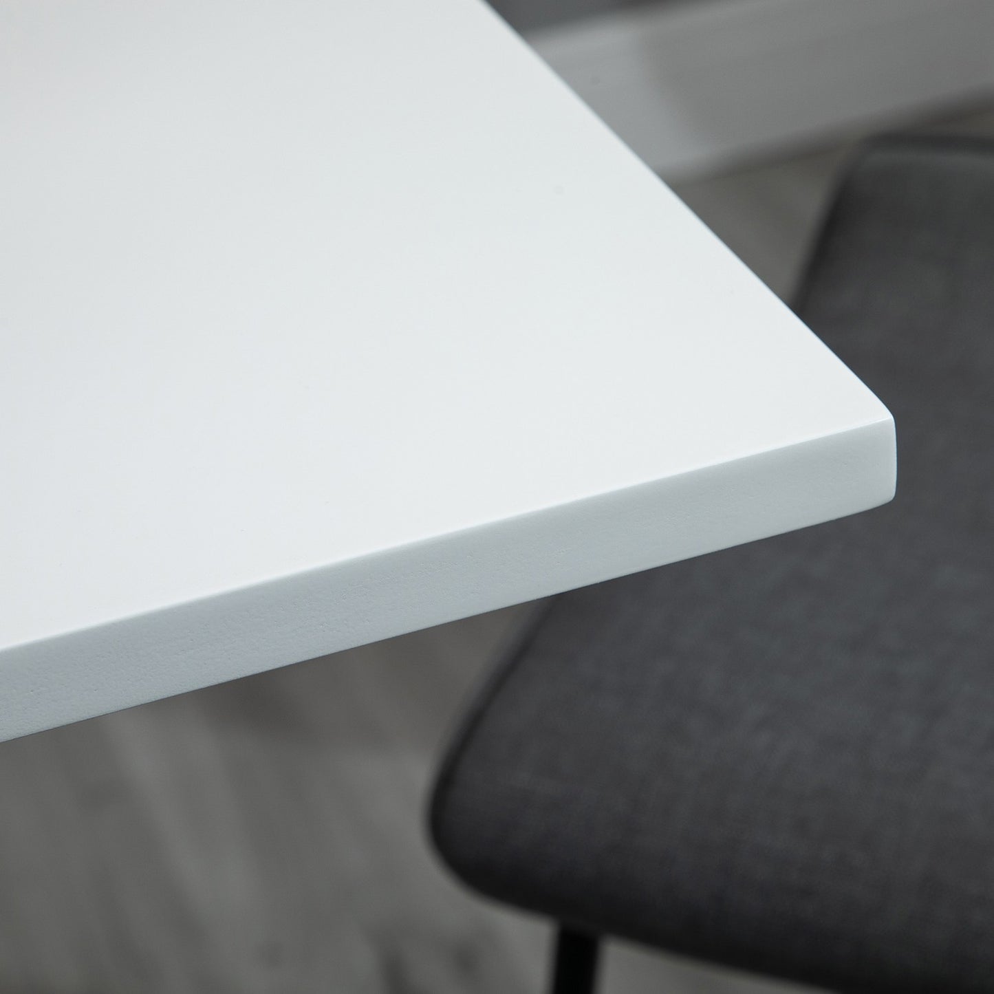 Adjustable Bar Table – Square, 69-91 cm, White/Silver