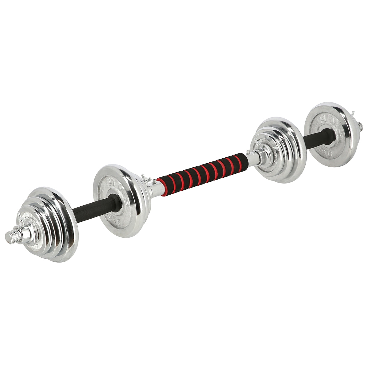 Adjustable Chrome Dumbbells with Case, 20kg Set