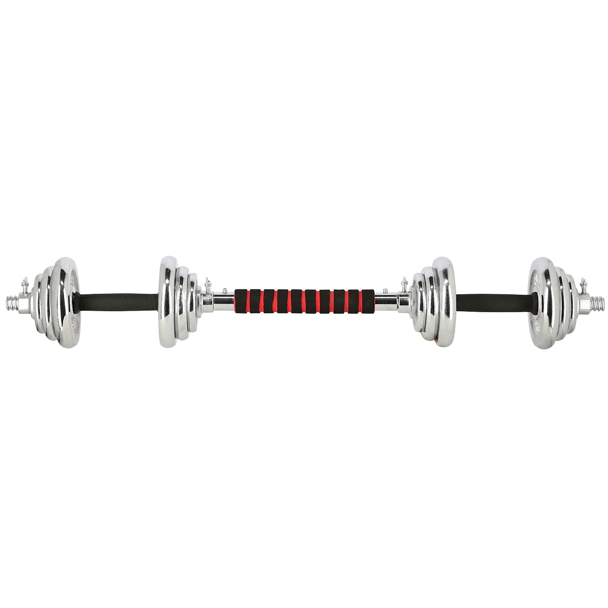 Adjustable Chrome Dumbbells with Case, 20kg Set