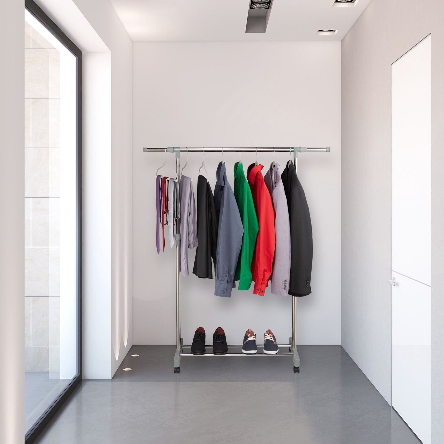 Adjustable Clothes Rack Wheels