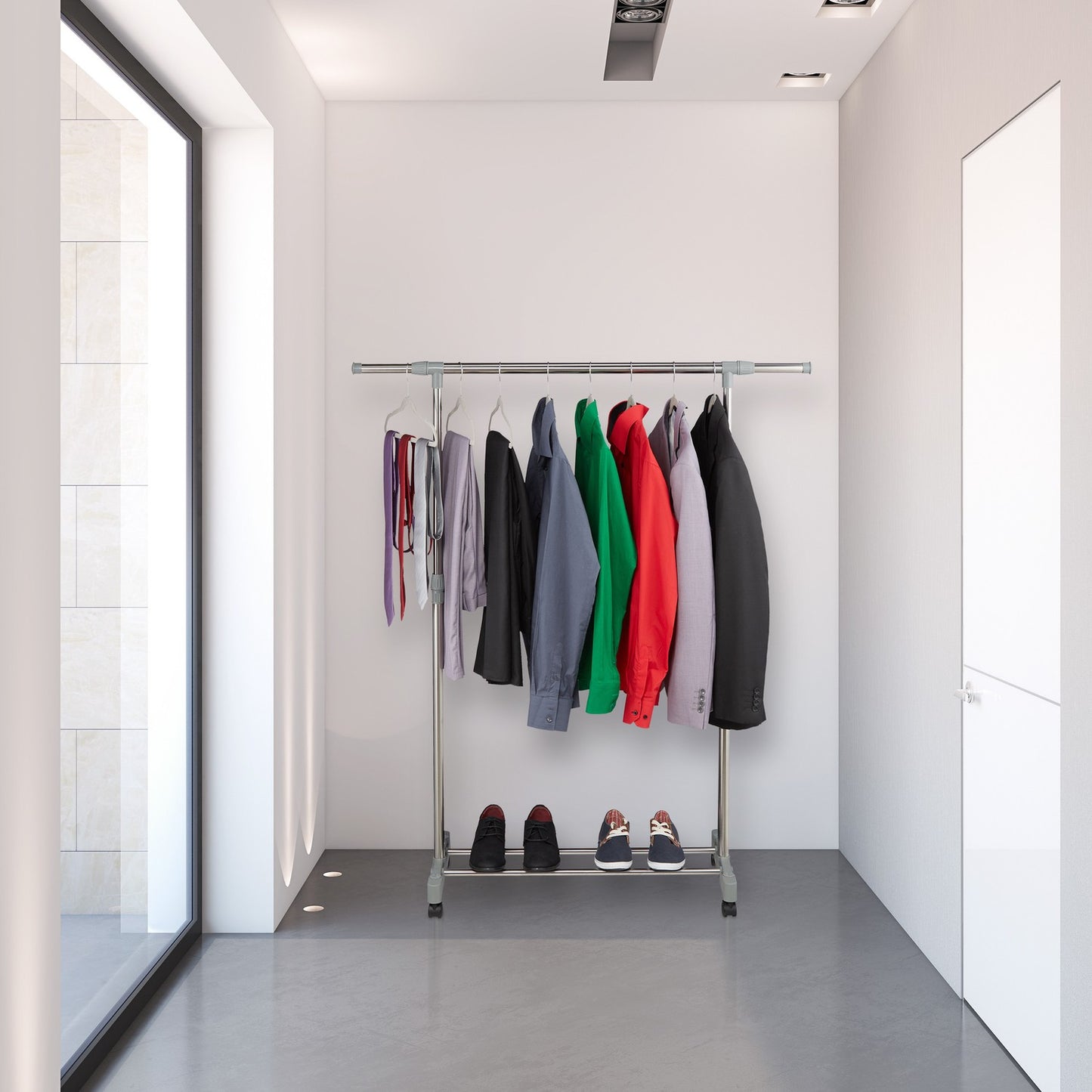 Adjustable Clothes Rack Wheels