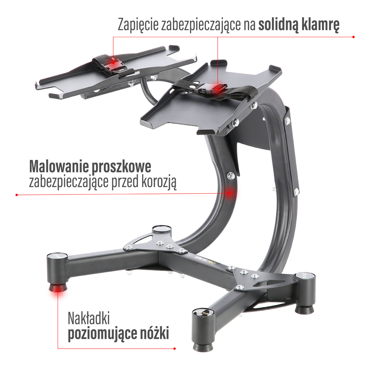 Adjustable Dumbbell Rack – Holds Up to 10 Pairs