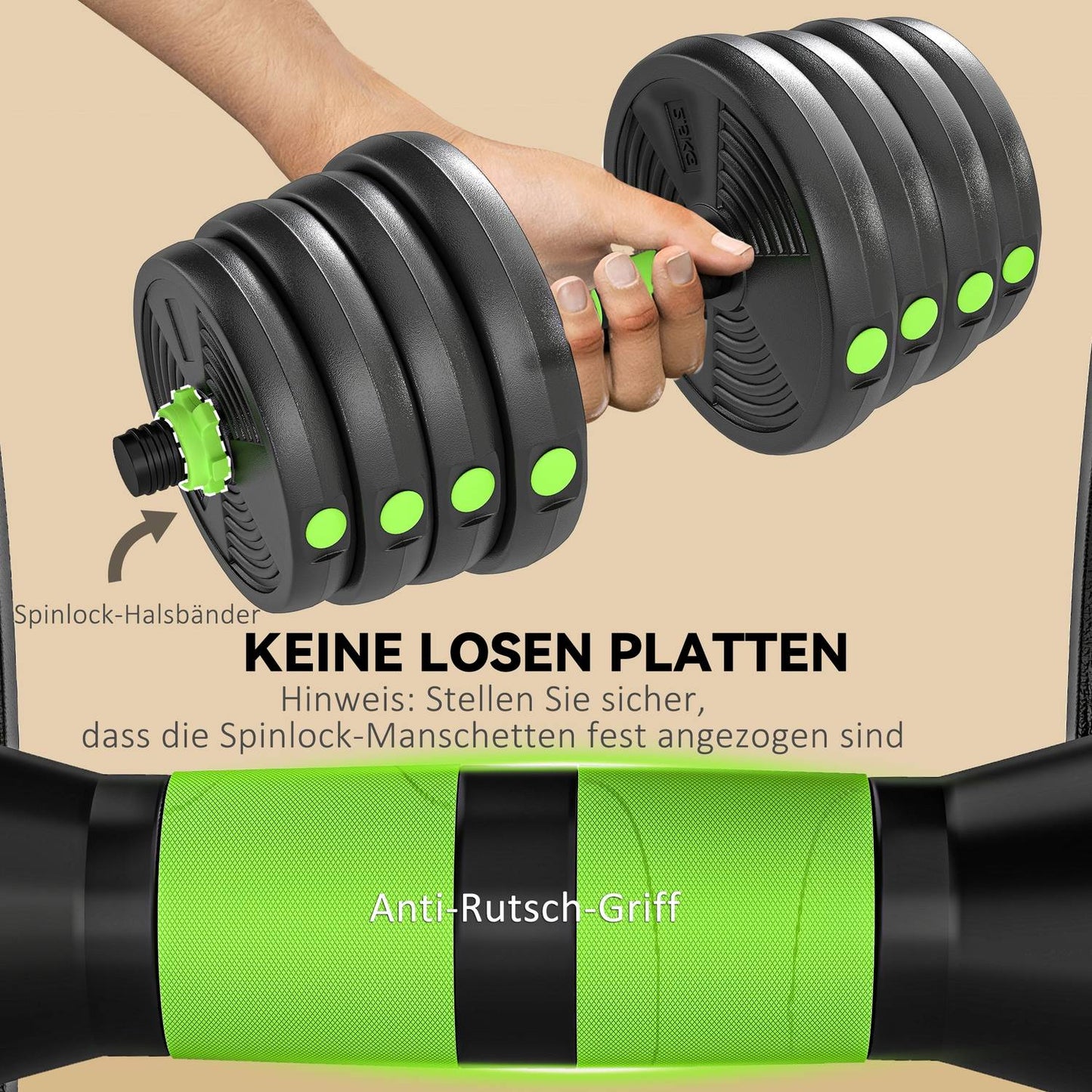 Adjustable Dumbbell Set 30KG – Home Strength Training