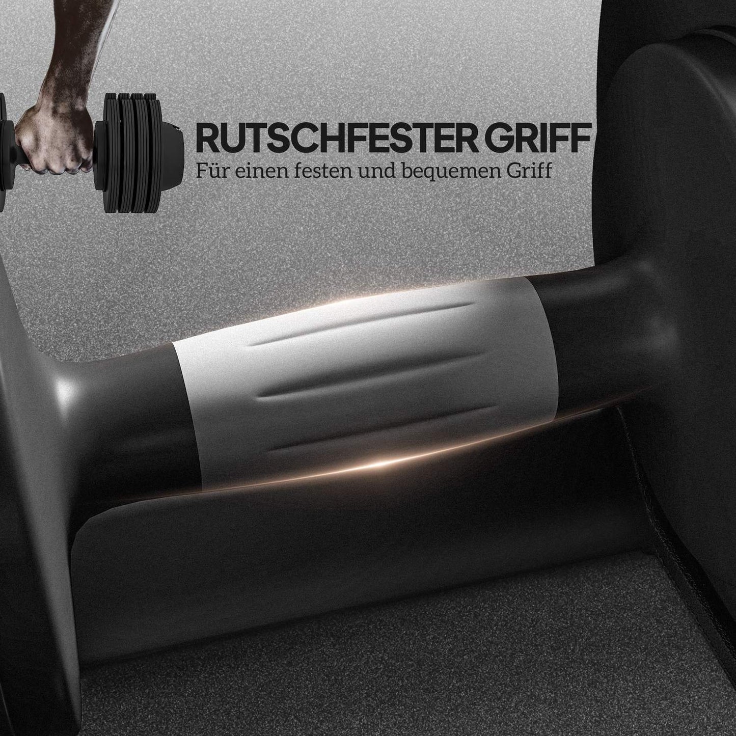Adjustable Dumbbell Set, 6–20 kg with Non-Slip Grip