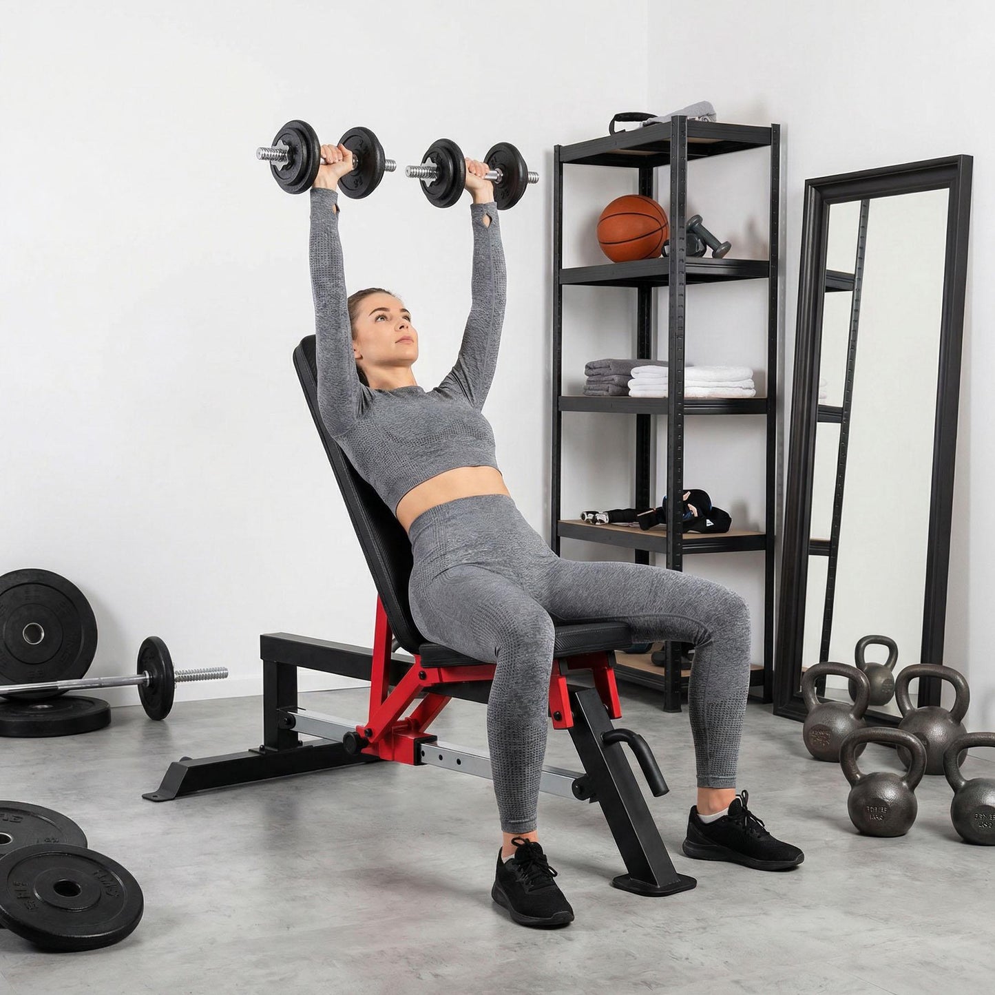 Adjustable Exercise Bench, 6 Positions, 250kg Capacity