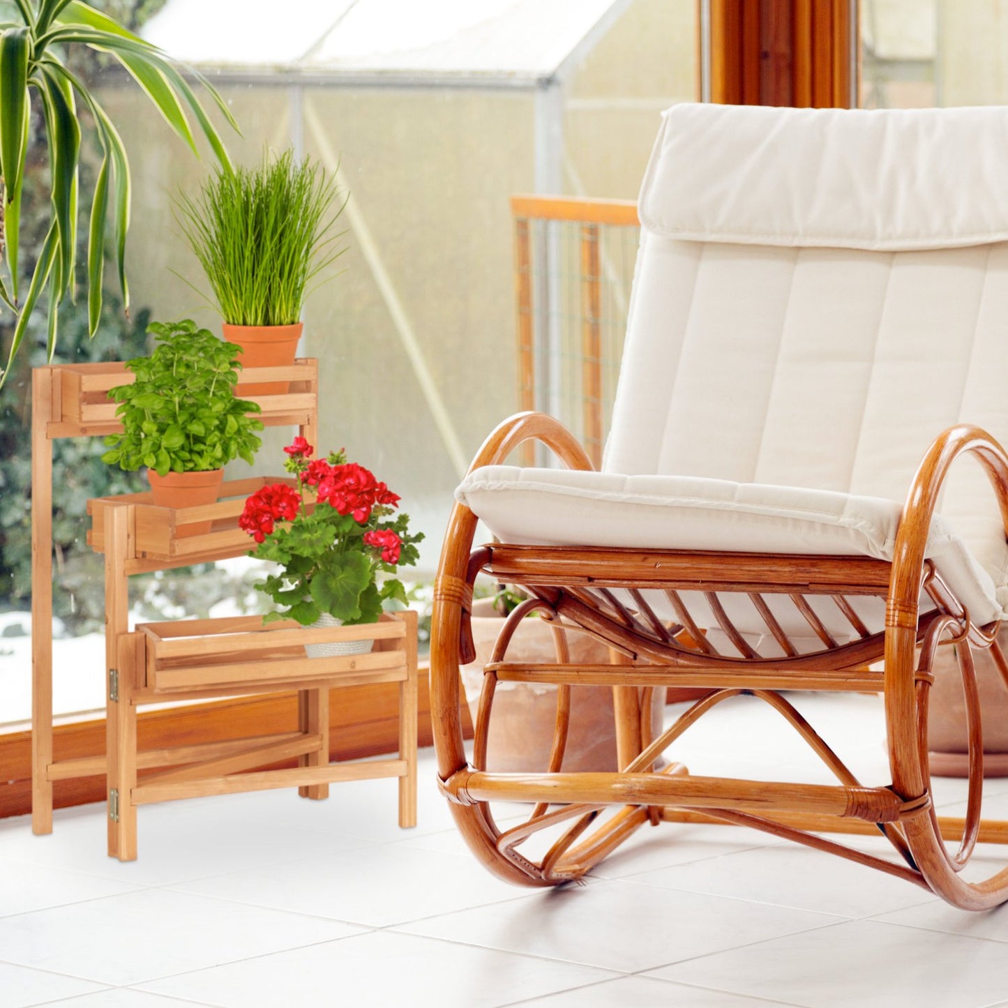 Adjustable Flower Ladder Rack