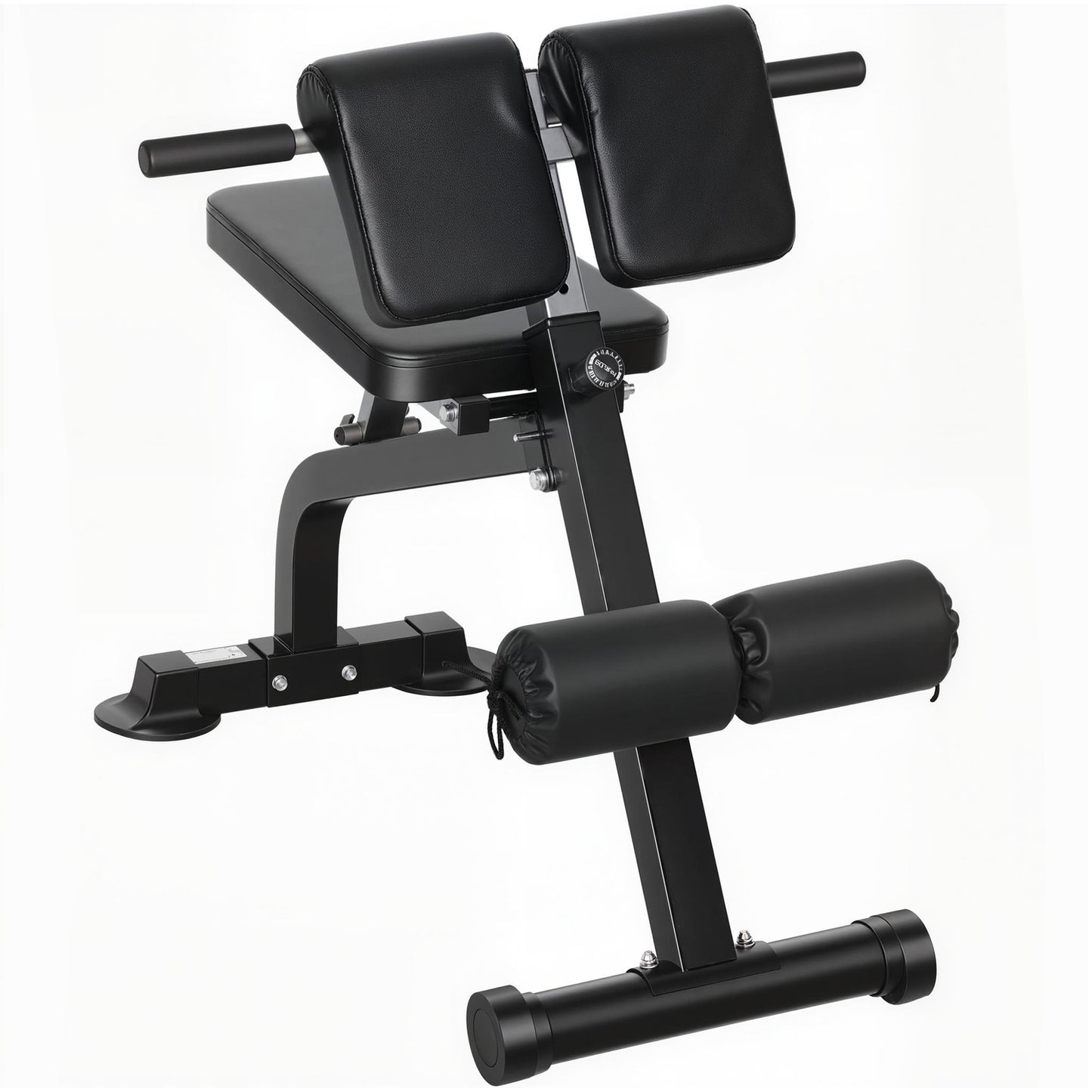 Adjustable Folding Weight Bench, Steel Frame, Black