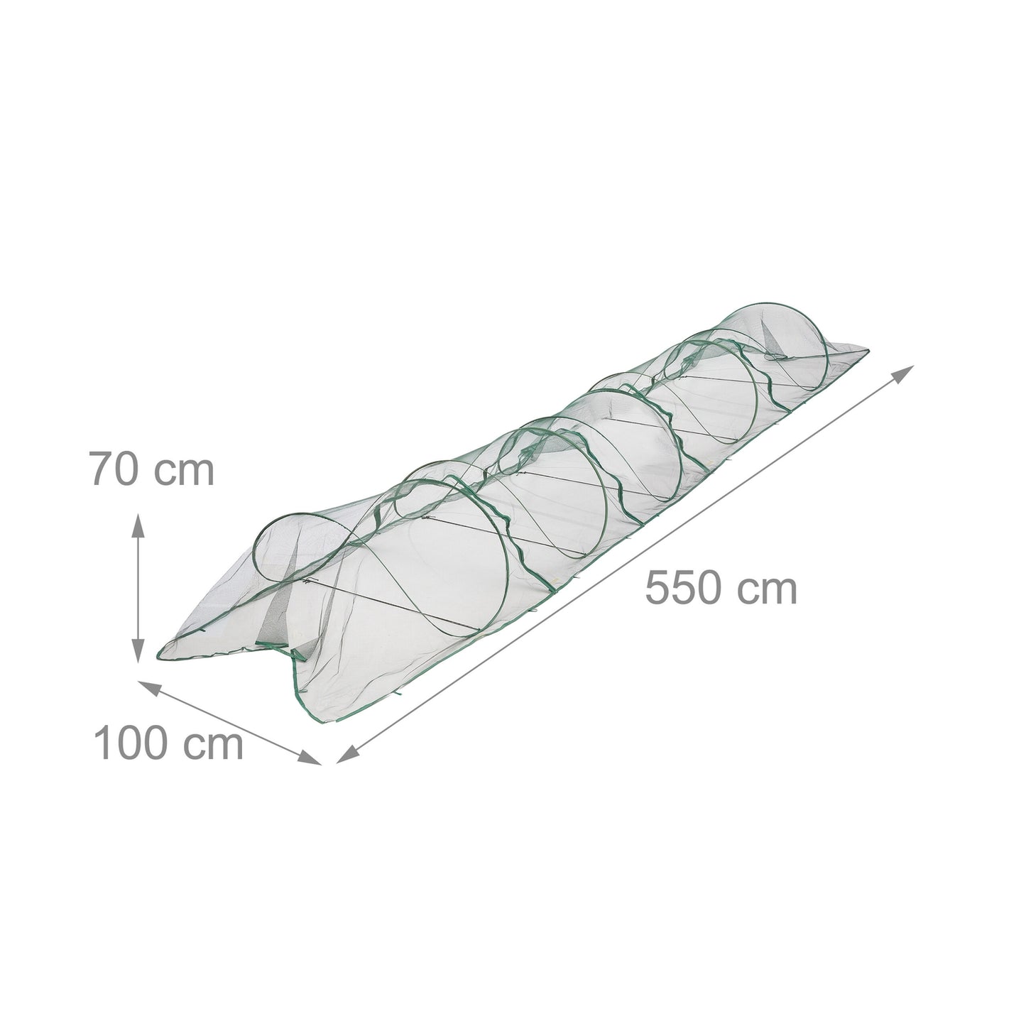 Adjustable Garden Tunnel 5.5 m – Pop-Up Plant Protection