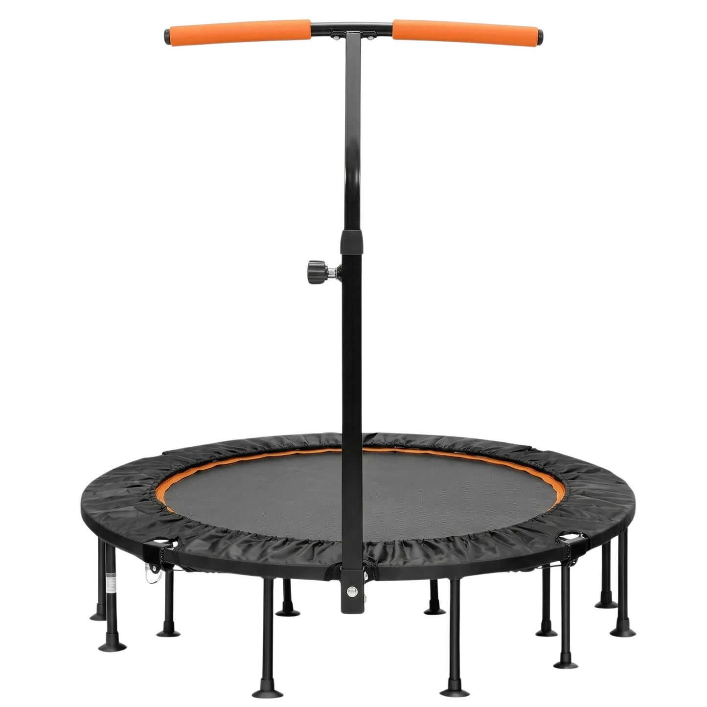 Adjustable Handle Mini Trampoline, Foldable, 117cm, Orange