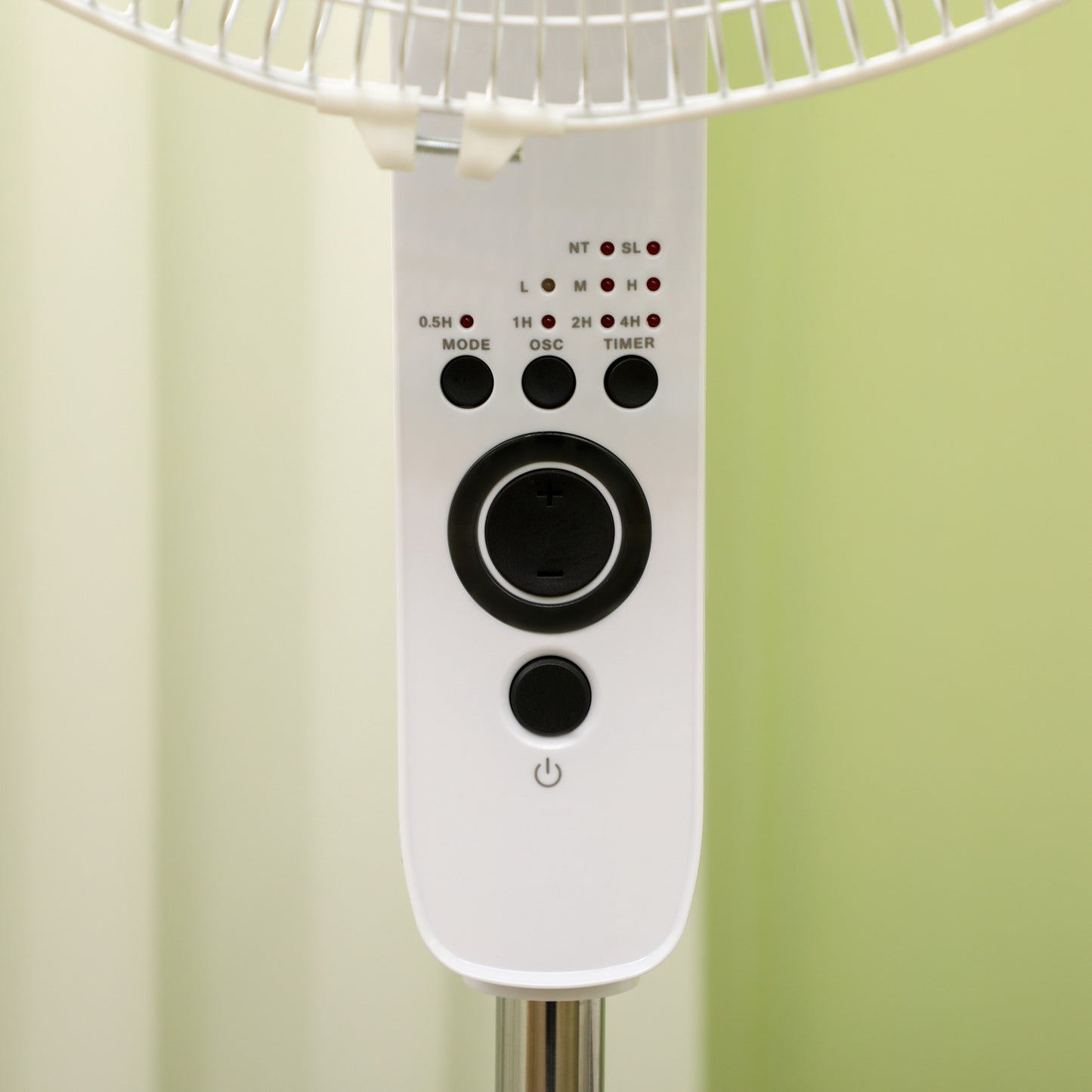 Adjustable Height Stand Fan with Remote, 3 Speeds, White