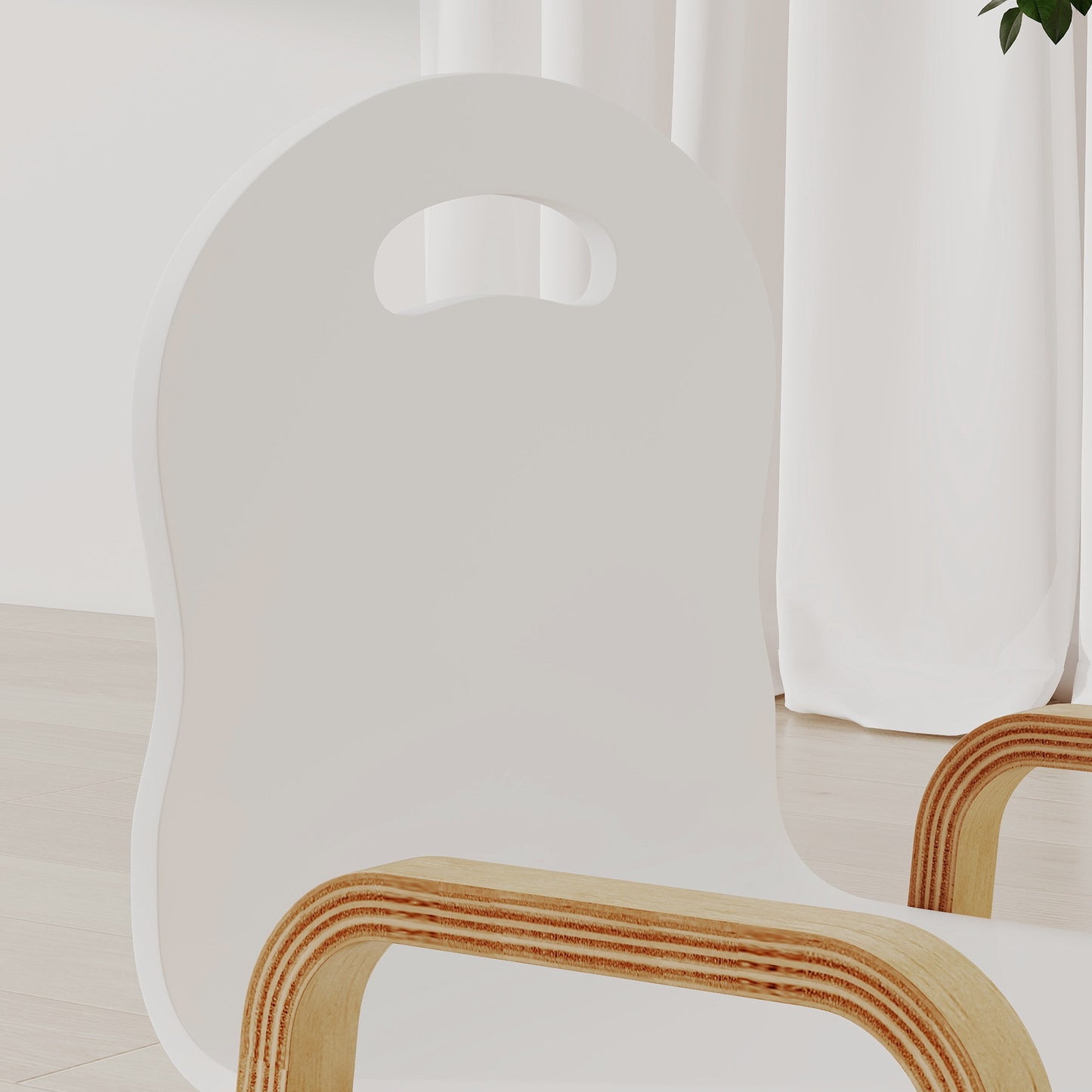 Adjustable Kids Wooden Chair Set, Non-Slip Pads, Ages 3-15