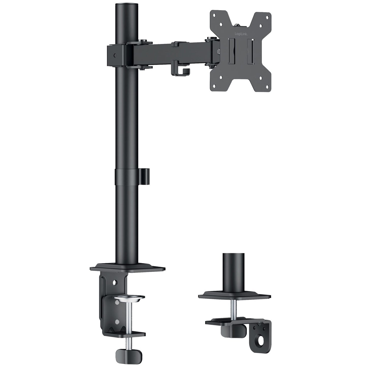 Adjustable Monitor Arm for 17–32" Screens, Black