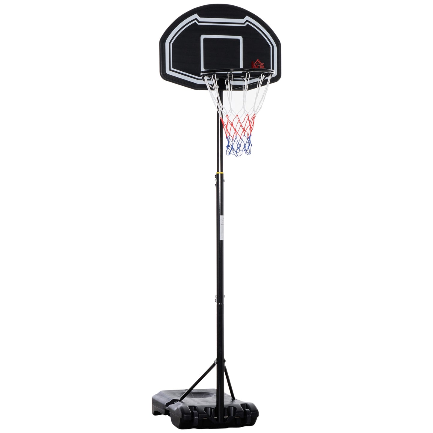 Adjustable Outdoor Basketball Hoop with Wheels, 160-210 cm