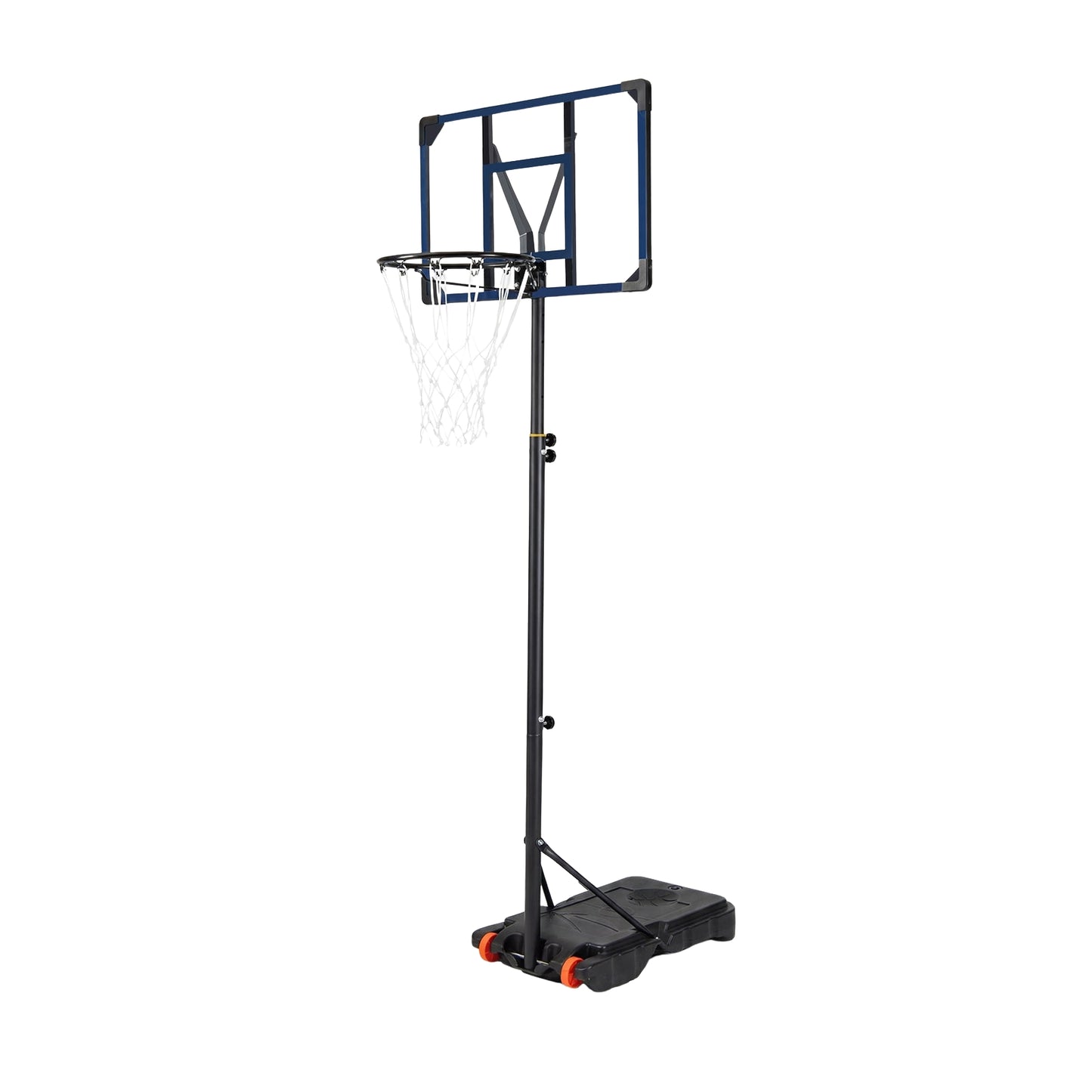 Adjustable Outdoor Basketball Hoop with Wheels, 82 cm Backboard