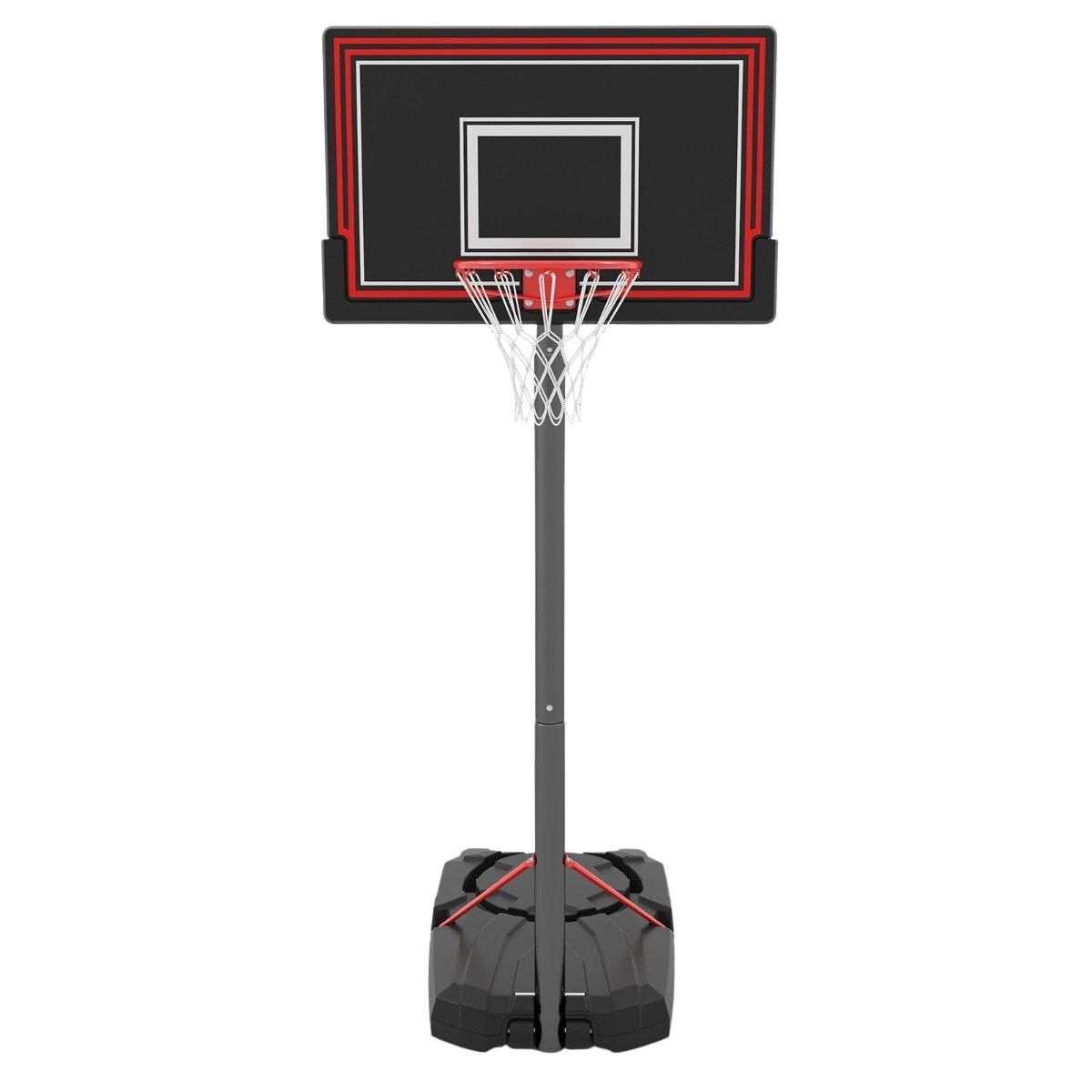 Adjustable Outdoor Basketball Hoop with Wheels & Fillable Base