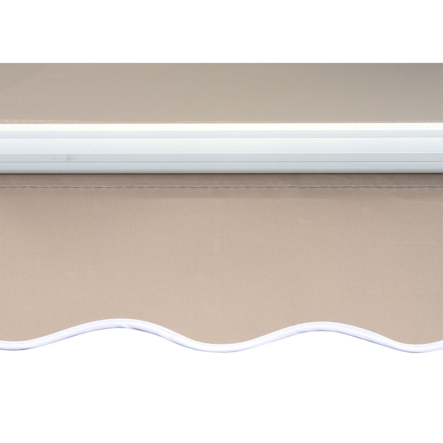 Adjustable Patio Awning, 4.5 x 3m, Beige, with Crank