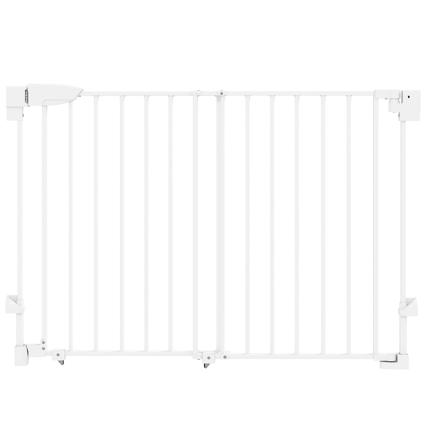 Adjustable Pet Gate, Auto-Close, 74.5-111.5 cm, White