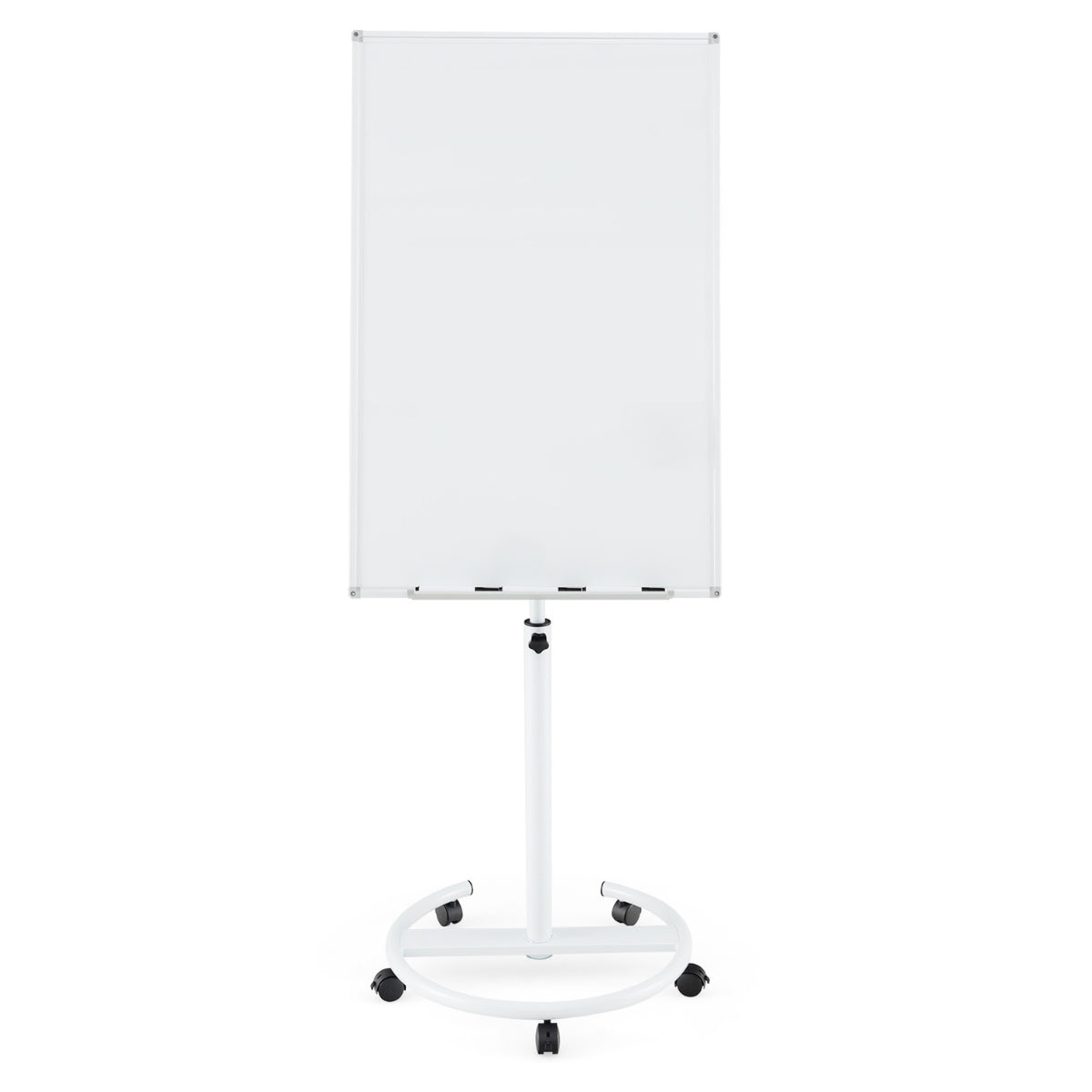 Adjustable Rolling Whiteboard with Magnets & Markers