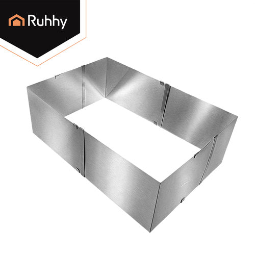 Adjustable Stainless Steel Cake Pan 20-38 x 24-45 cm