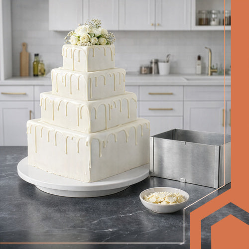 Adjustable Stainless Steel Cake Pan 20-38 x 24-45 cm